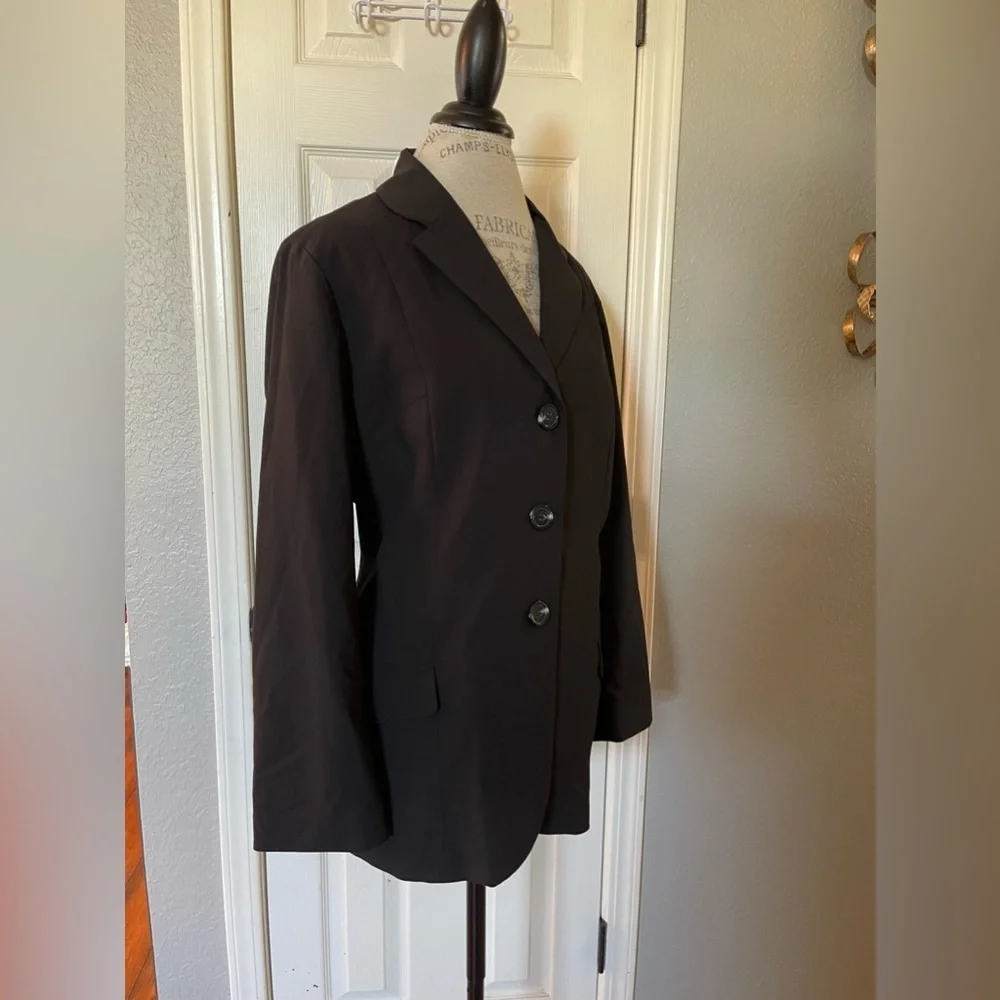 Chico’s Black Single Breasted Three Button Blazer Size 3 (plus size) NWT - Picture 5 of 6
